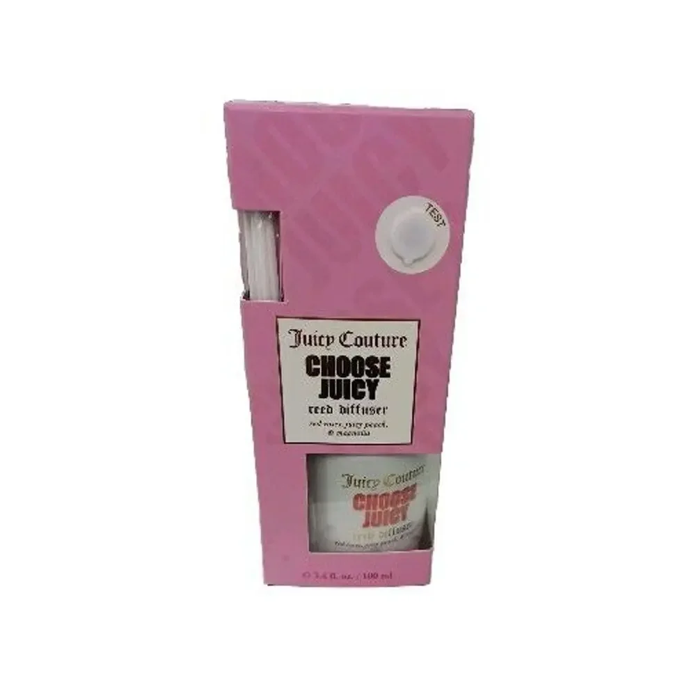 Juicy Couture 3.4 oz Reed Diffuser ROSE PEACH MAGNOLIA Hotel‎ Spa Luxury Glam